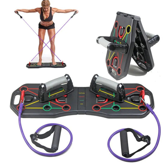 9 in 1 Push Up Board with Instruction Print Body Building Fitness Exercise Tools Men Women Push-up Stands For GYM Body Training - Premium Beauty & Health from AF - Just 63.68 €! Shop now at Leo-Lan